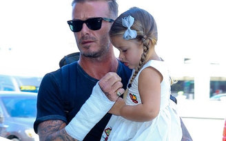 David Beckham ngã xe máy vì trốn săn ảnh